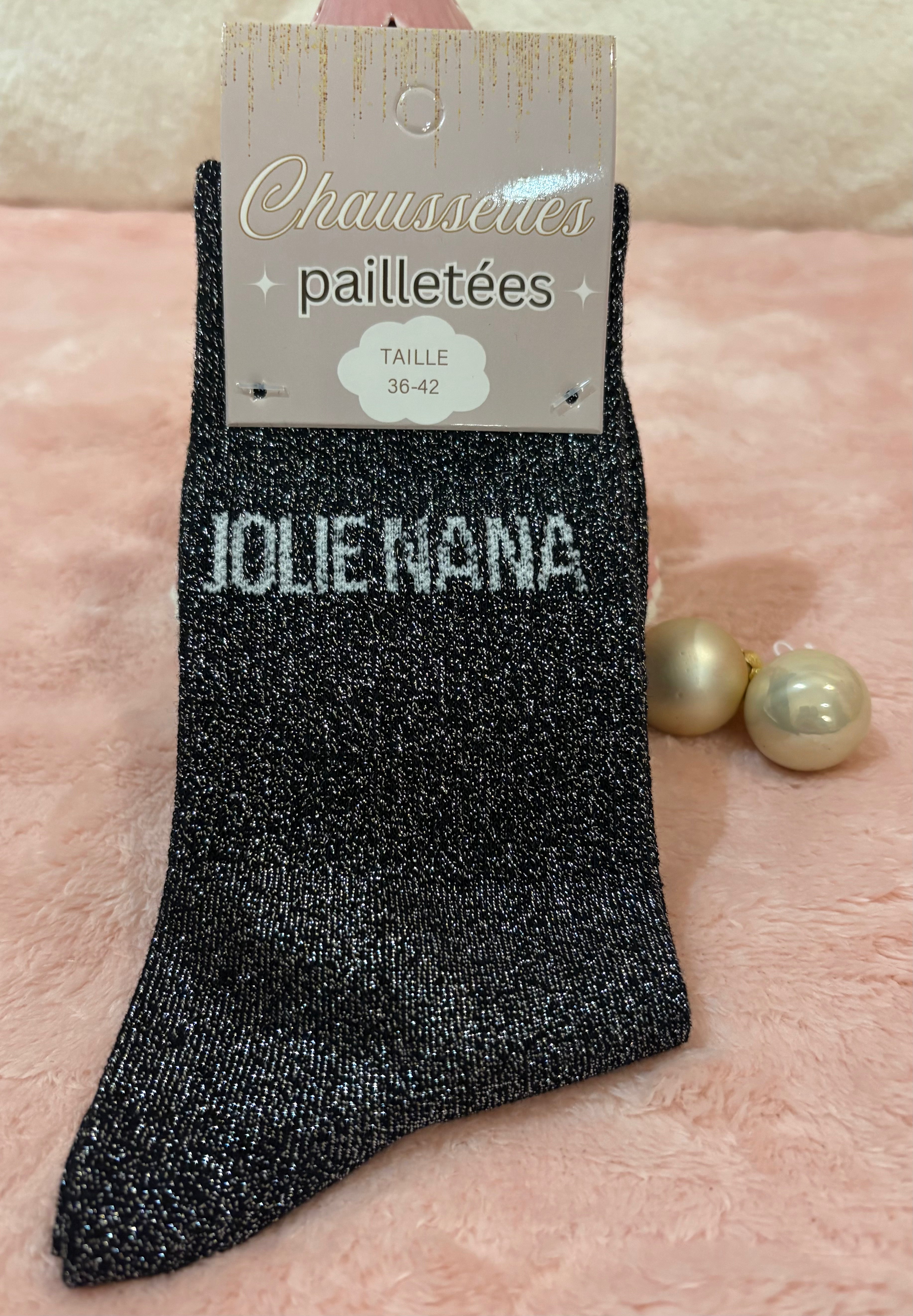 CHAUSSETTES A PAILLETTES "JOLIE NANA"