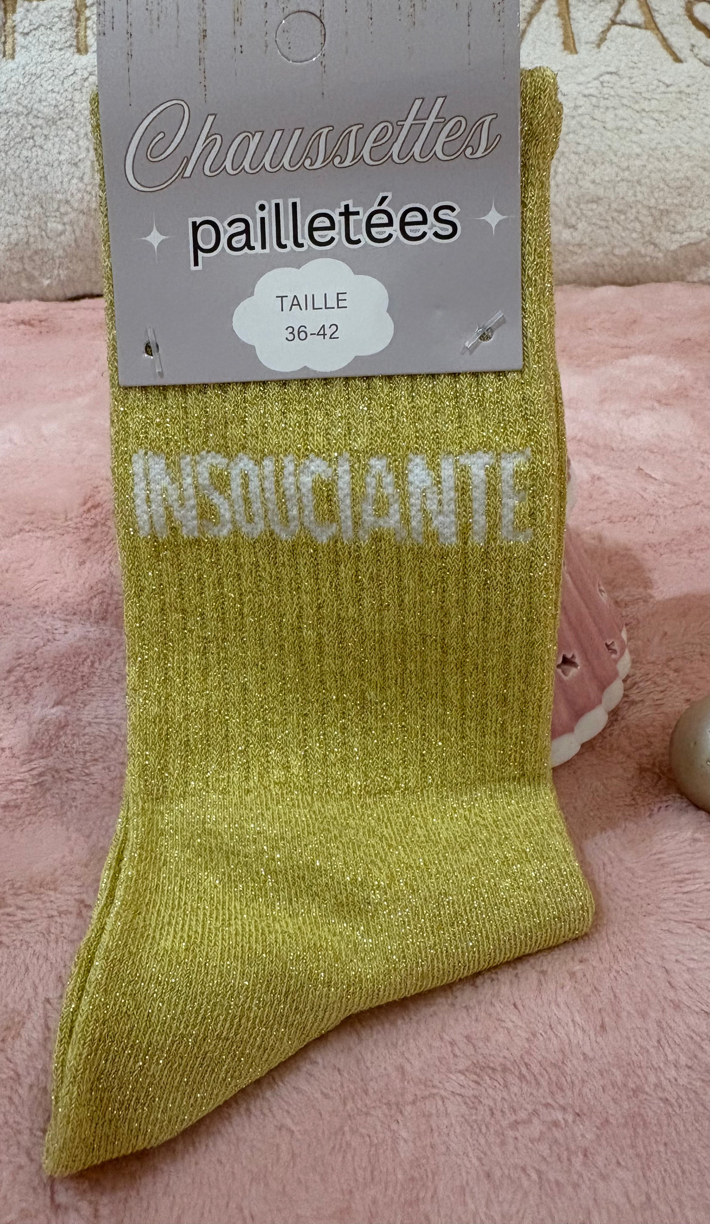CHAUSSETTES A PAILLETTES "INSOUCIANTE