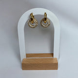 BOUCLE D'OREILLE HALO DORÉ