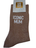 CHAUSSETTES A PAILLETTES « ICONIC MUM »