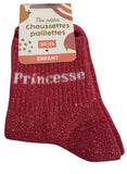CHAUSSETTES A PAILLETTES POUR PETITE FILLE « PRINCESSE »