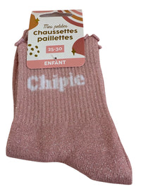 CHAUSSETTES A PAILLETTES POUR PETITE FILLE « CHIPIE »