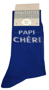 CHAUSSETTES À MESSAGE « PAPI CHÉRI »