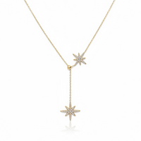 COLLIER EN Y ELEGANCIA DOUBLE ETOILES