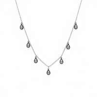 COLLIER GOUTTES DE LUMIÈRE ARGENTÉ