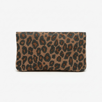 POCHETTE LÉOPARD EN CUIR DE VACHETTE