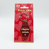 PORTE CLEFS MEILLEURE CHÉRIE DU MONDE