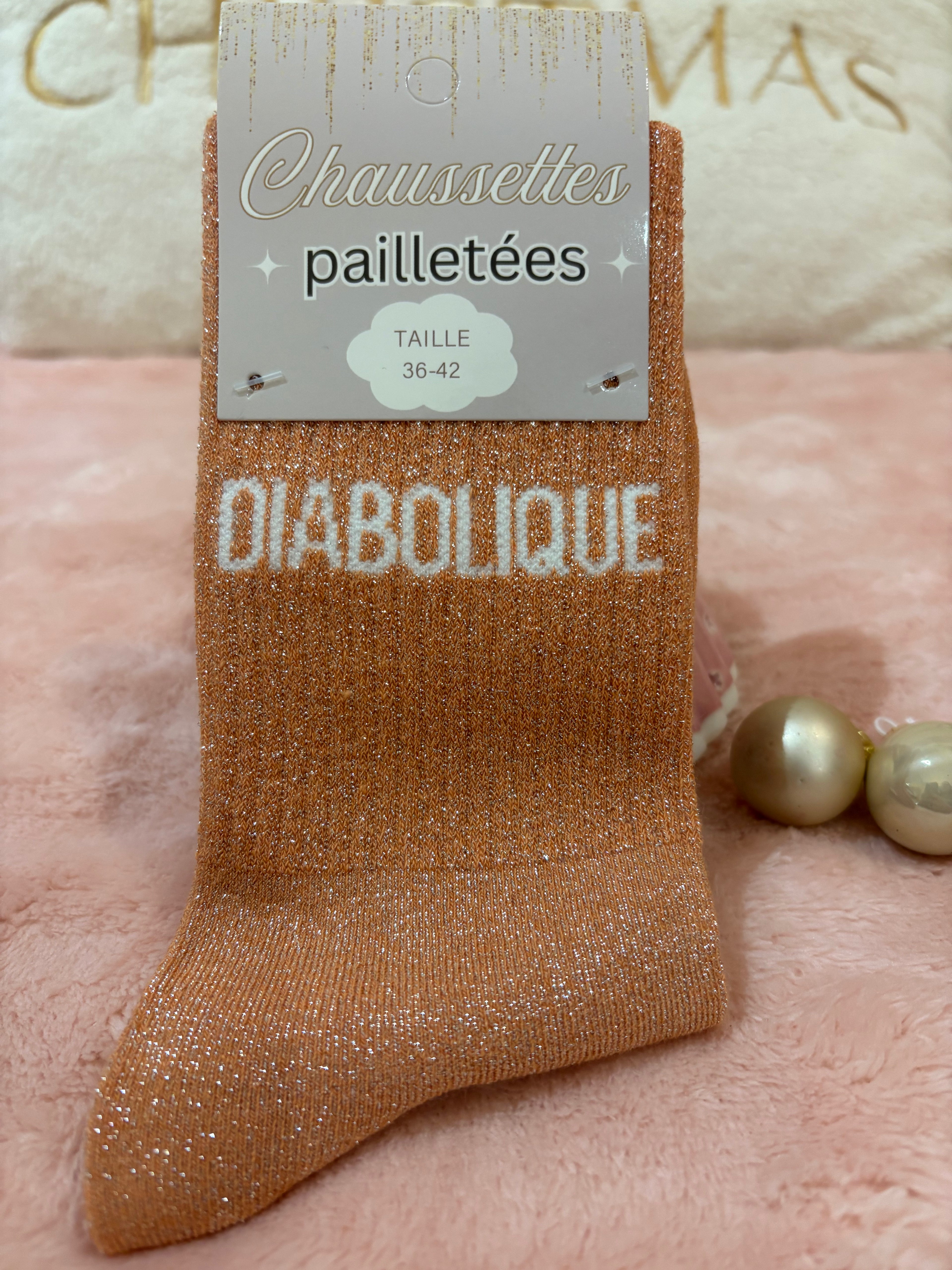 CHAUSSETTES A PAILLETTE "DIABOLIQUE"